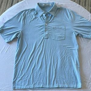 Performance Players Shirt - L - light blue and white stripes